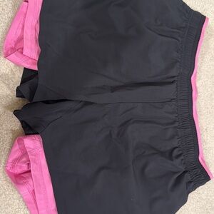Chubbies Black and Pink Athletic Shorts